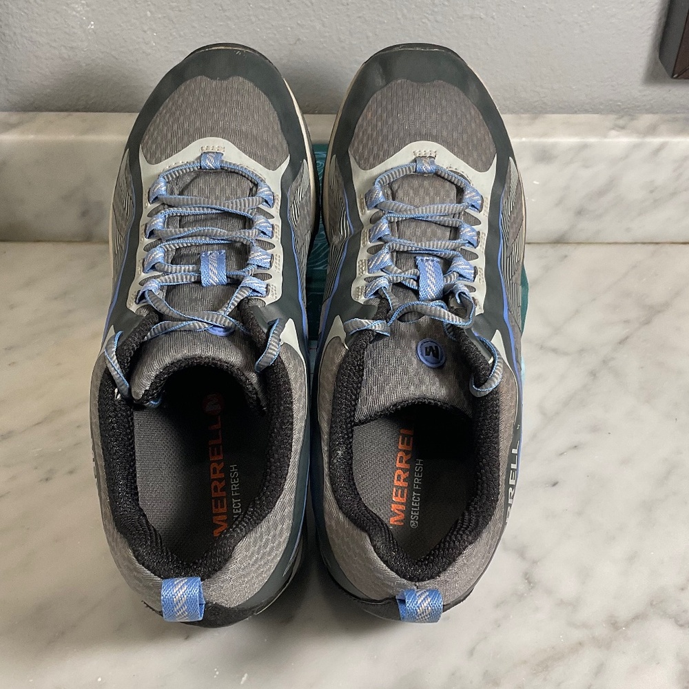 Grey Merrell Select Fresh Vibram Performance Hiking or Trail Sneakers Size 8.5 - Picture 2 of 9